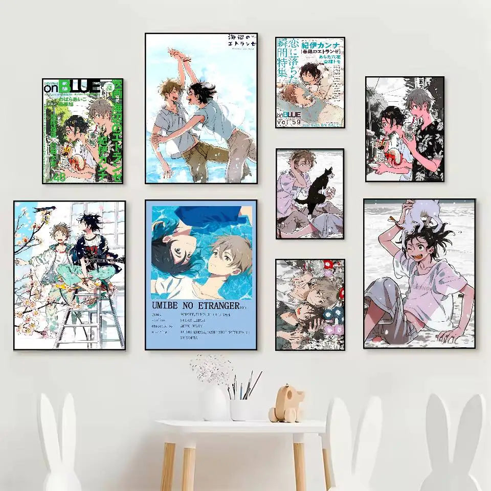 Anime Stranger by the Shore Poster – Self-Adhesive Waterproof HD