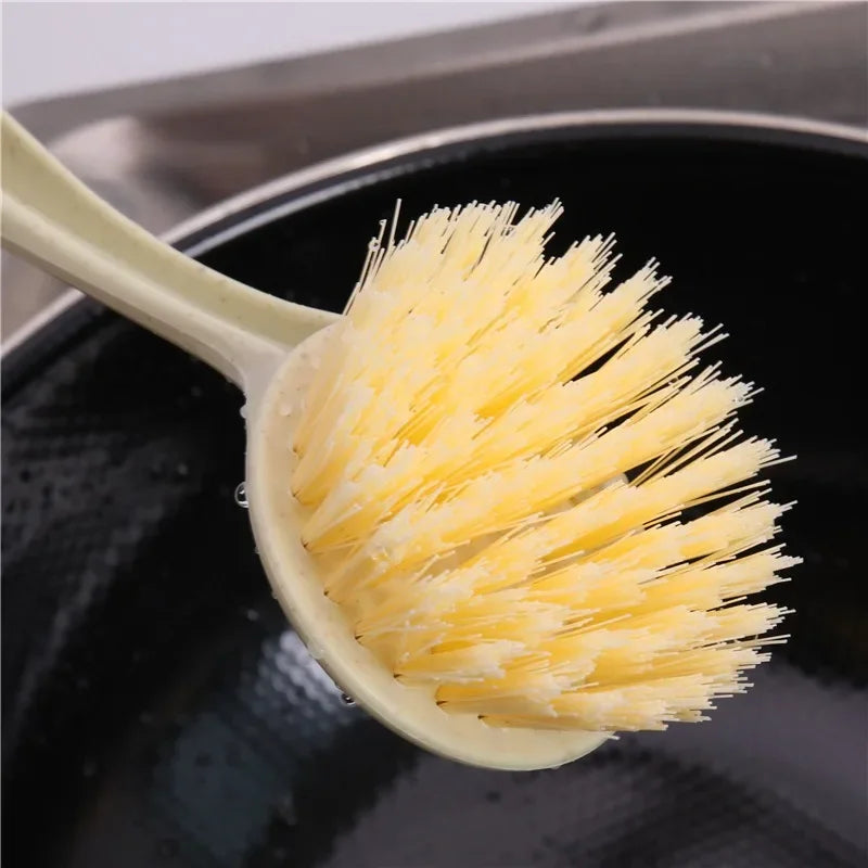 Long Handle Dish Brush – Pot & Pan Kitchen Cleaning Brush