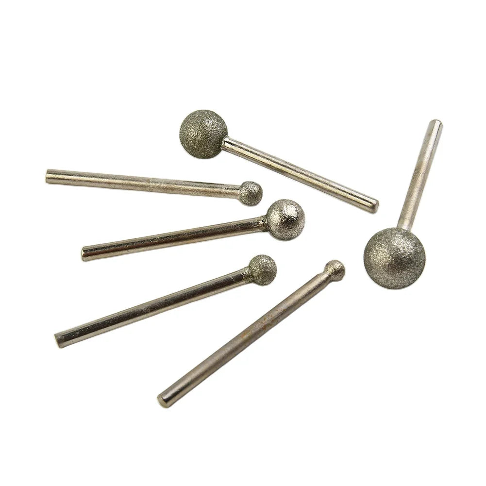 6-Piece Round Ball Burr Set 4–12mm | Abrasive Mounted Points