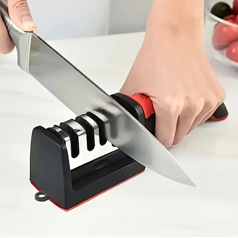 4-Stage Professional Knife Sharpener Tungsten Steel Diamond Ceramic