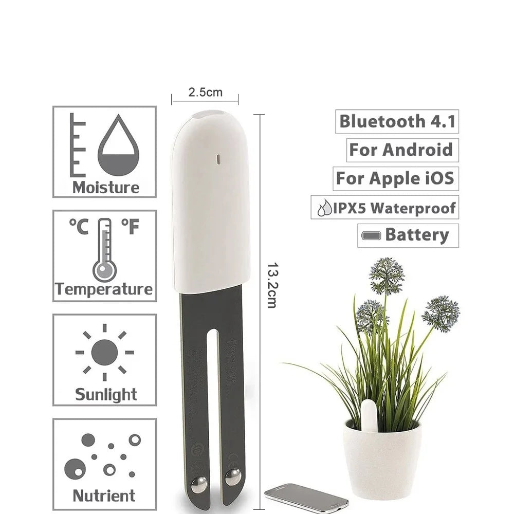 HHCC Flora Monitor Flower Care Plant Sensor Grass Soil Water