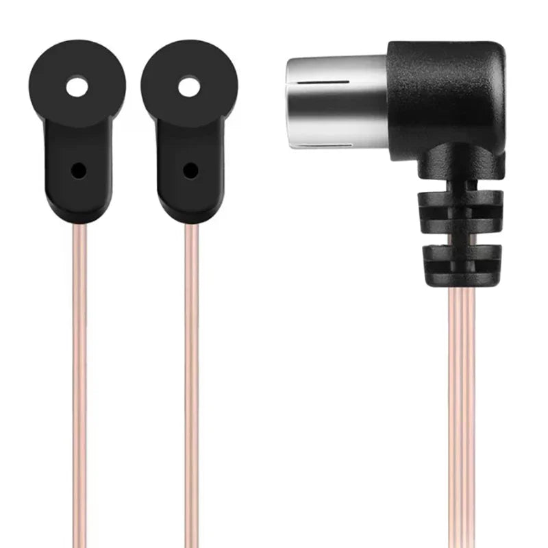 FM Antenna 75 Ohm F Male Plug Home Radio Stereo Signal Receiver Aerial