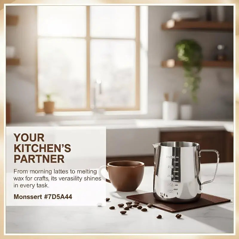 Stainless Steel Milk Frothing Pitcher 350ml 600ml | Latte Jug