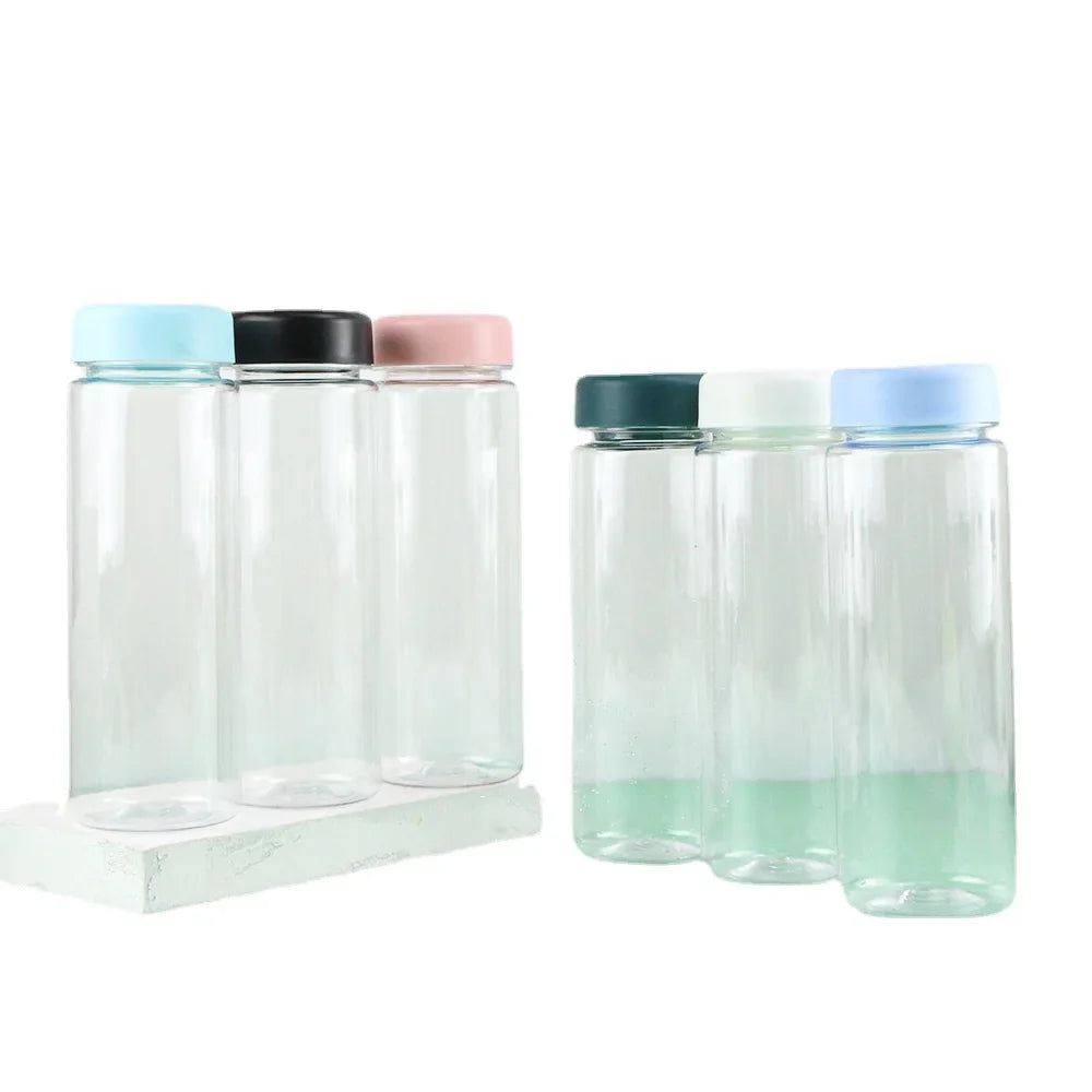 Transparent Water Bottle Portable Cup Strap Outdoor Sports Fitness