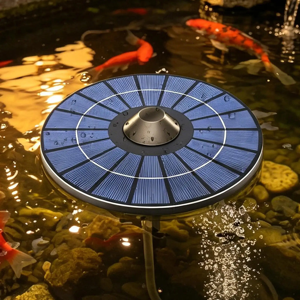 Solar Floating Pond Aerator – Oxygen Pump with Bubble Stone