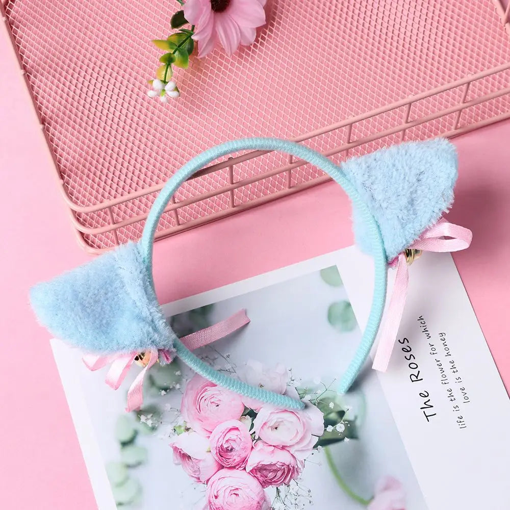 Anime Cat Ear Headband with Bell – Cosplay Hair Accessory