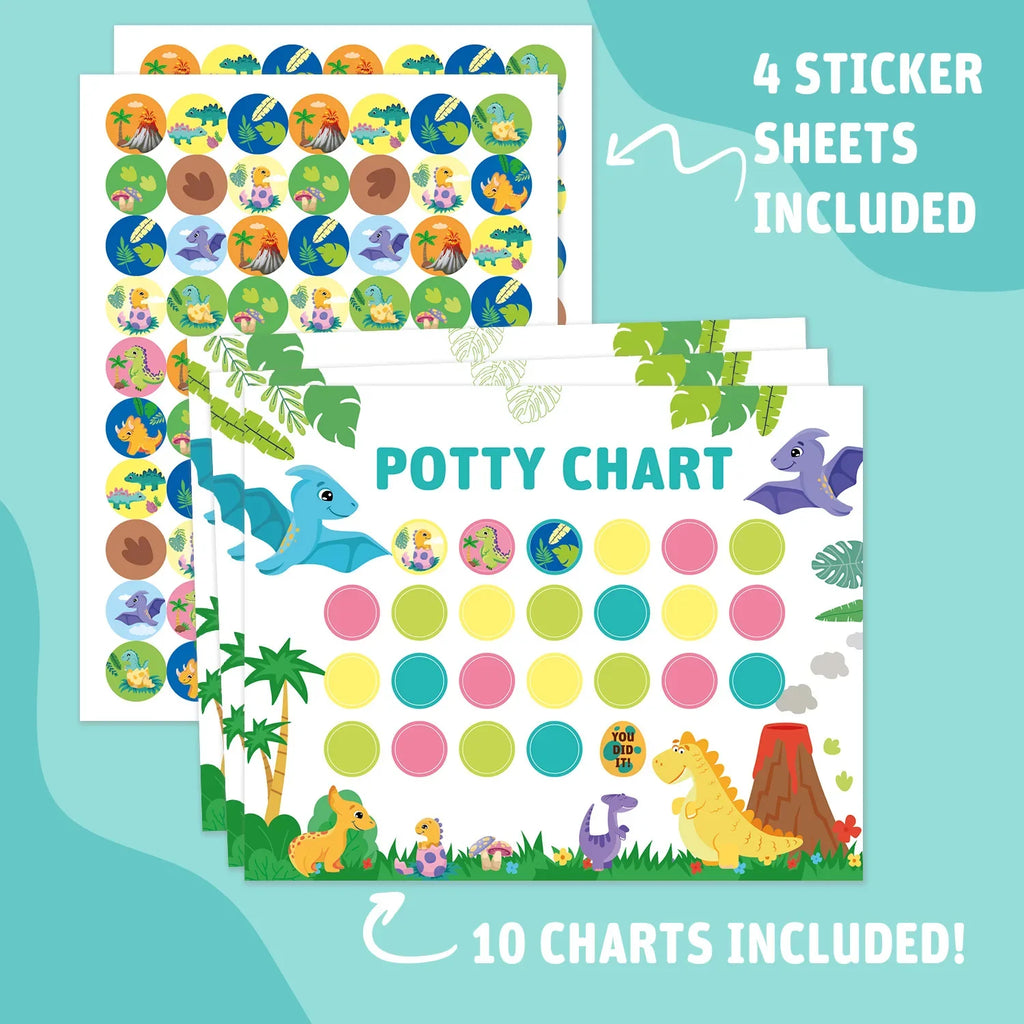 Toilet Training Sticker Chart Kids Potty Reward Progress Boys Girls