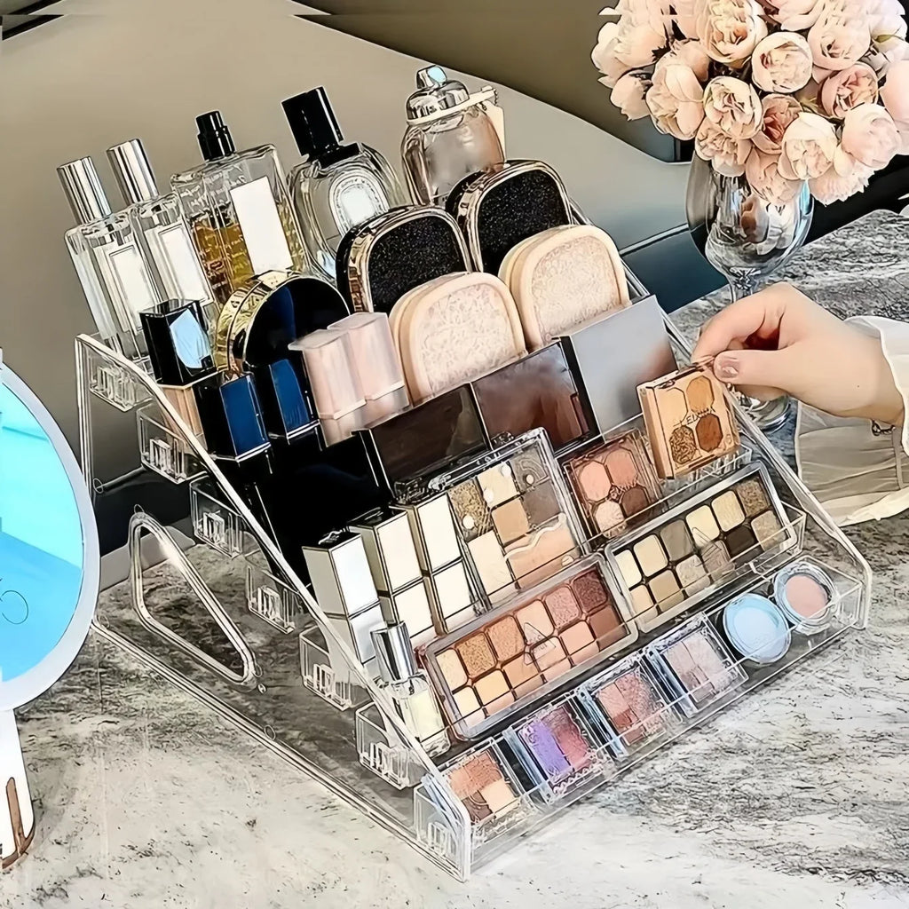 Acrylic Display Riser Stand | Clear Shelf for Perfume & Figures