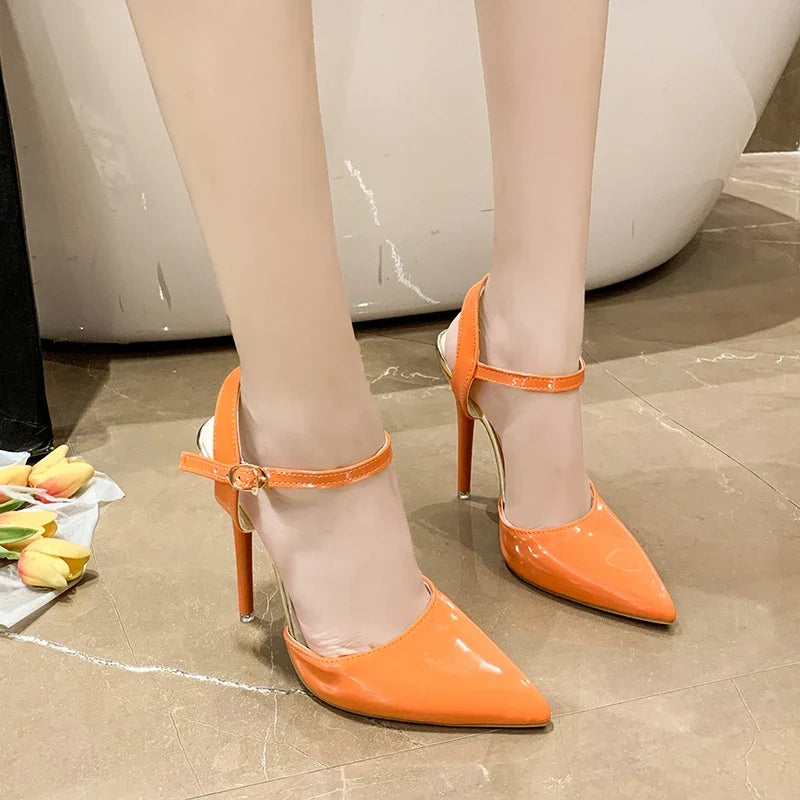 Women's Super High Stiletto Heel Sandals – Buckle Party Shoes