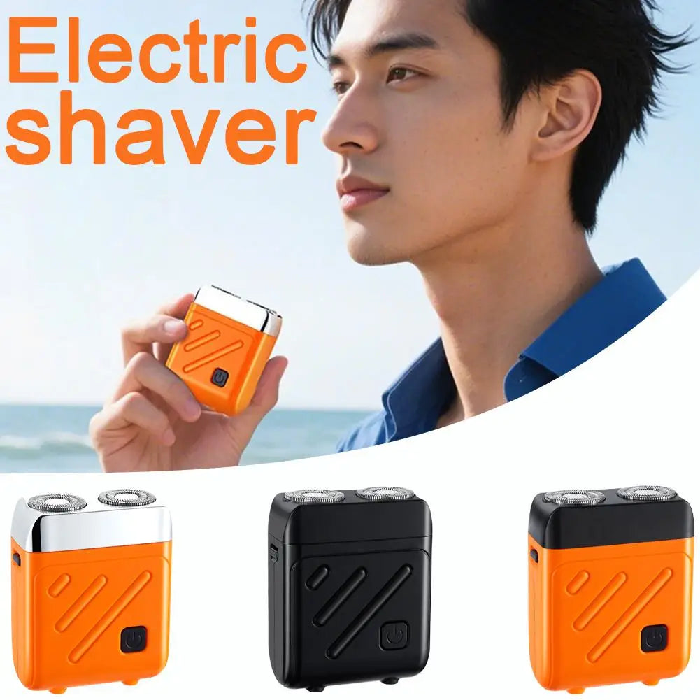 Portable Mini Rotary Electric Shaver for Men – USB-C Rechargeable