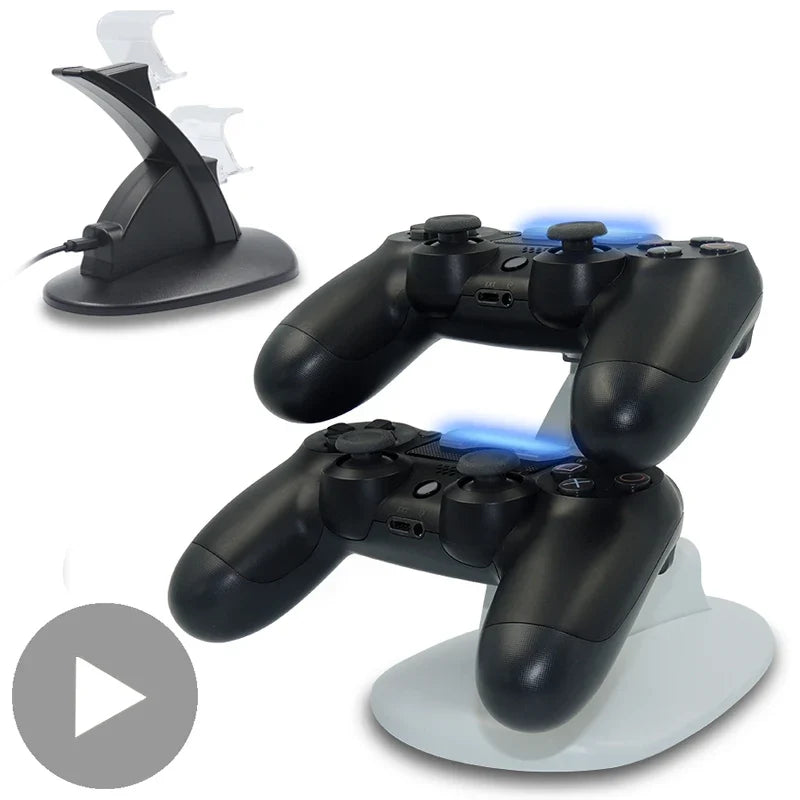 PS4 Dual Controller Charging Stand with LED – PS4 Slim & Pro
