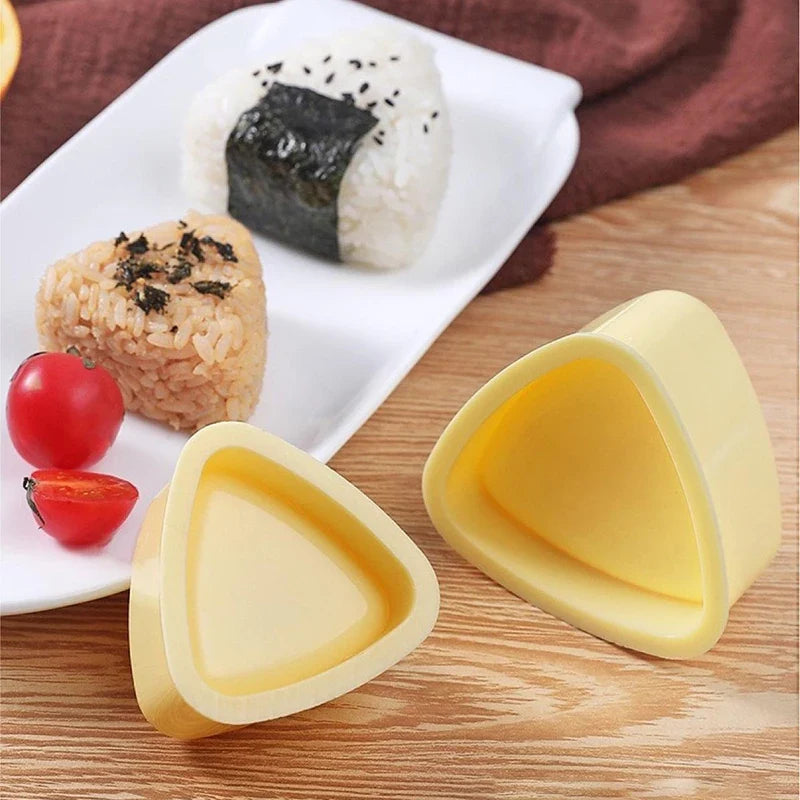 2-Pc Triangular Onigiri Sushi Rice Ball Mold Set | DIY Bento