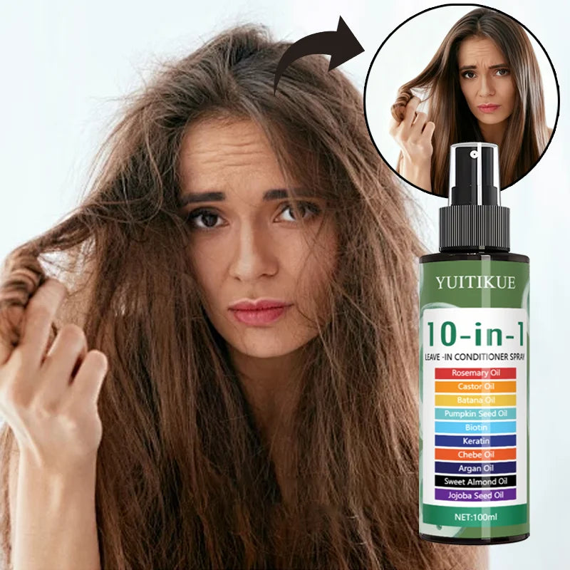 YUITIKUE 10-in-1 Leave-In Treatment | Rosemary & Argan Oil