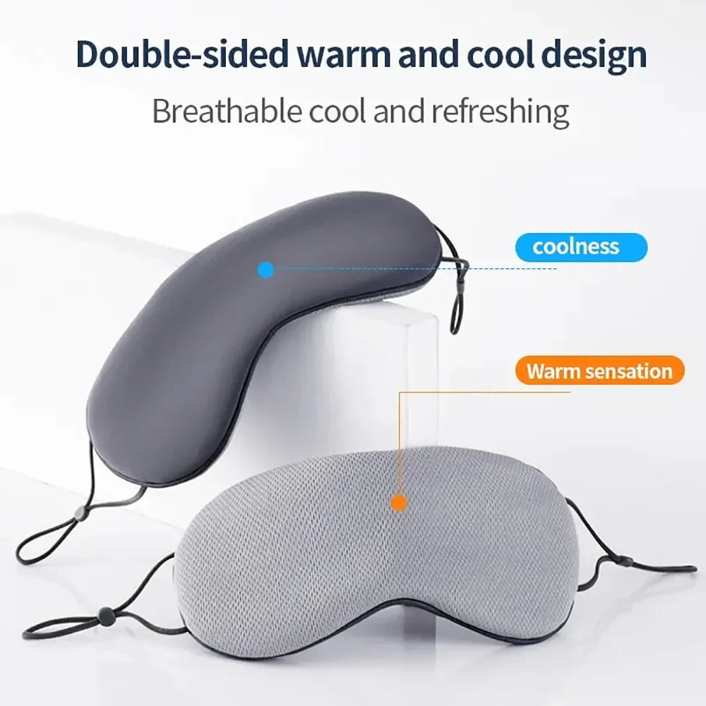 Korean Ice Silk Sleep Eye Mask | Warm & Cool, Light Blocking