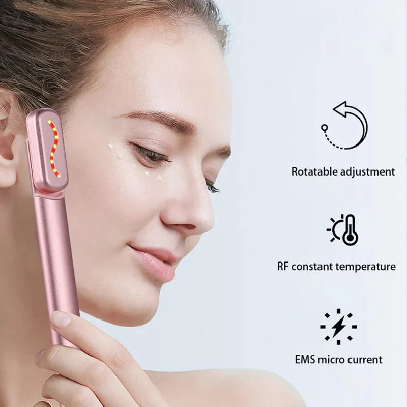 4-in-1 Red Light Therapy Wand | Microcurrent Facial Device