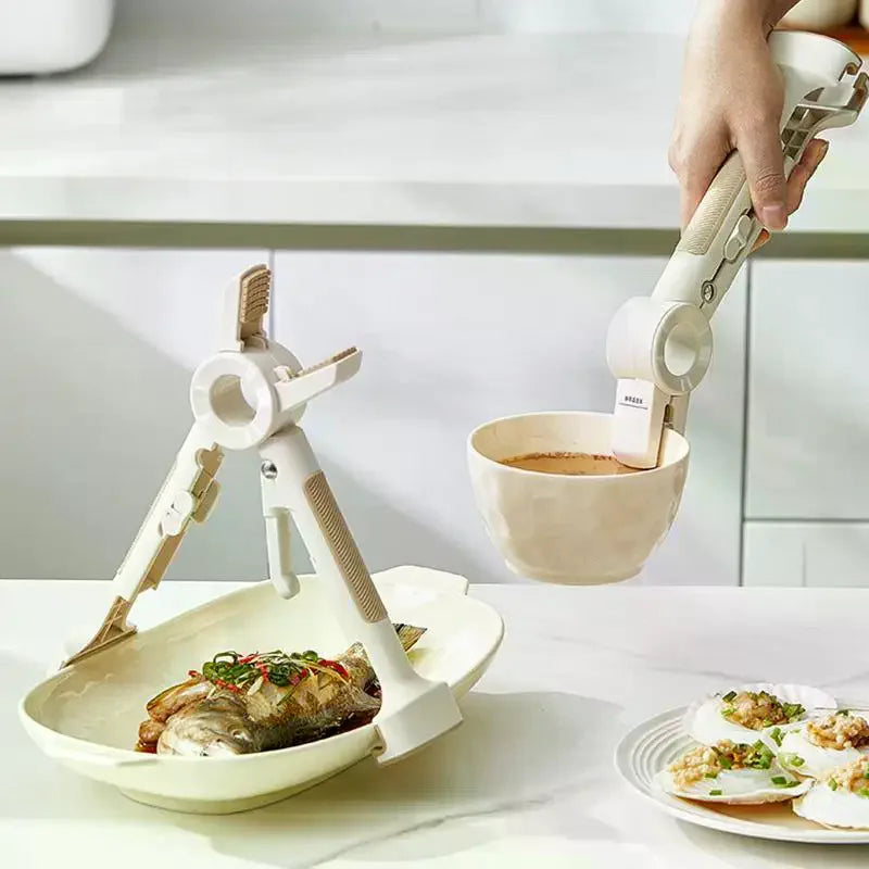 2-in-1 Silicone Hot Plate Gripper & Anti-Scald Bowl Holder