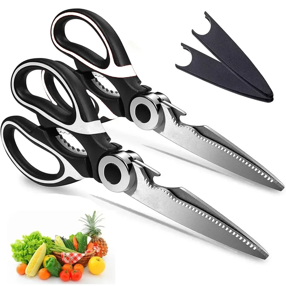 Professional Stainless Steel Kitchen Scissors | Multi-Function