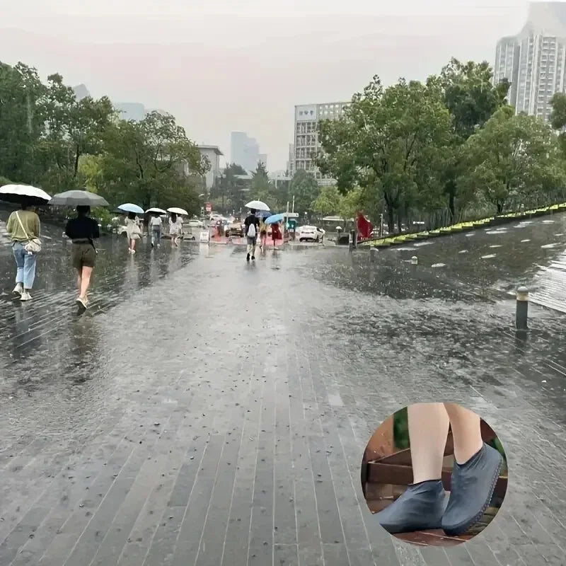 Silicone Waterproof Shoe Covers | Non-Slip Reusable Rain Overshoes
