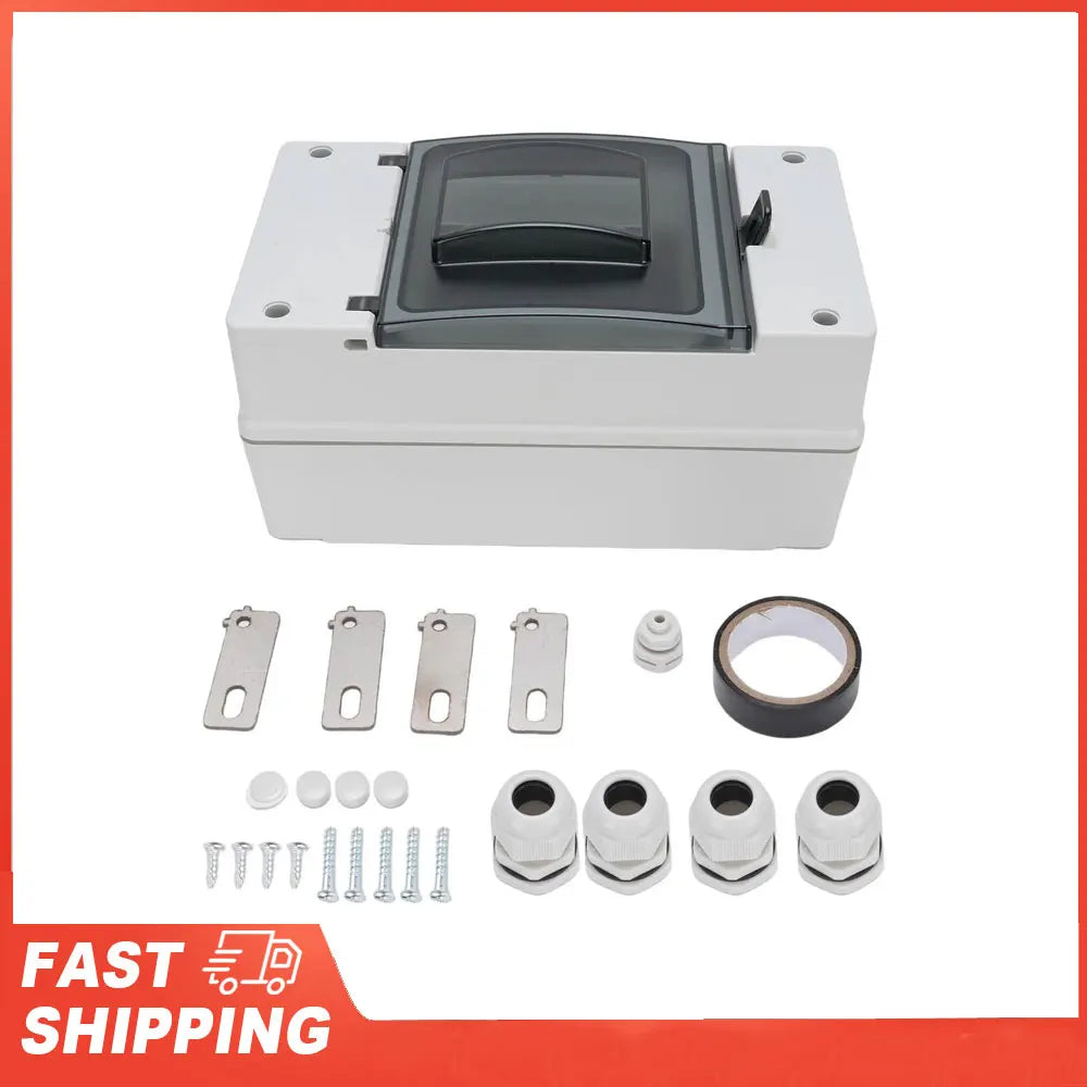 DC Circuit Breaker Box IP66 Rain Proof Plastic Outdoor Distribution