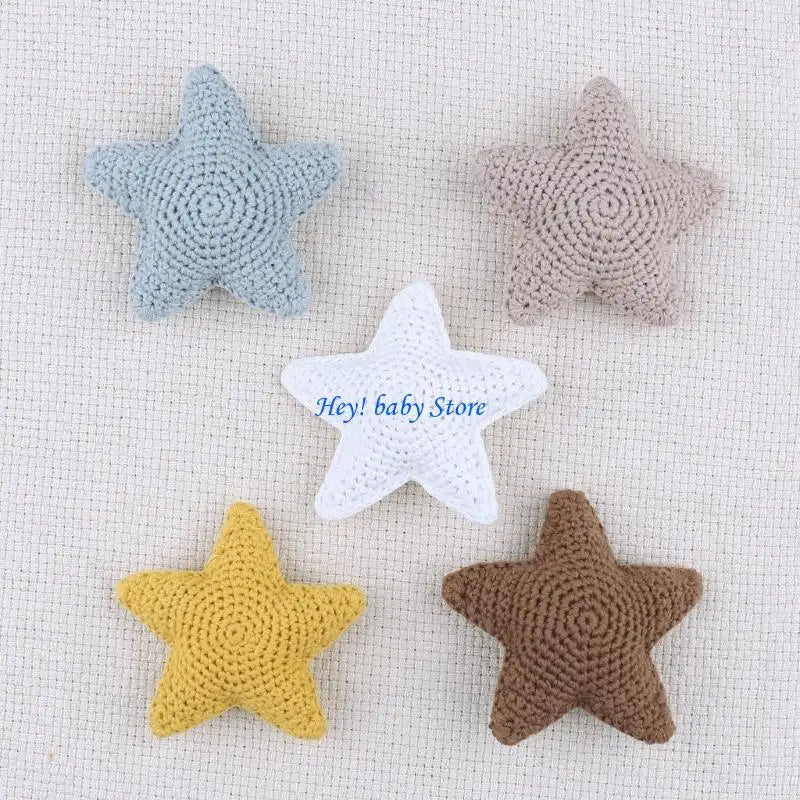 Crochet Star Pacifier Clip Teething Toy | Baby DIY Bead Gift