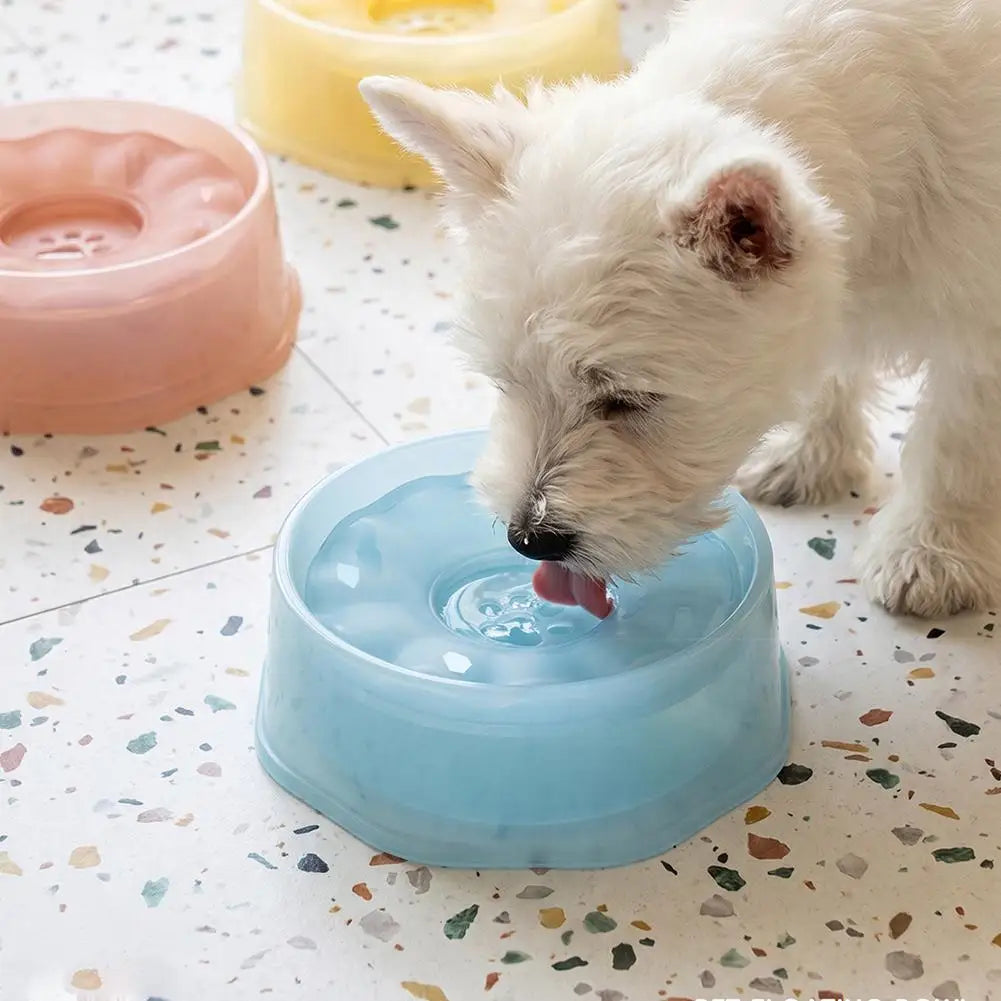 Floating Dog Water Bowl | No-Slip Slow Feeder for Cats & Dogs