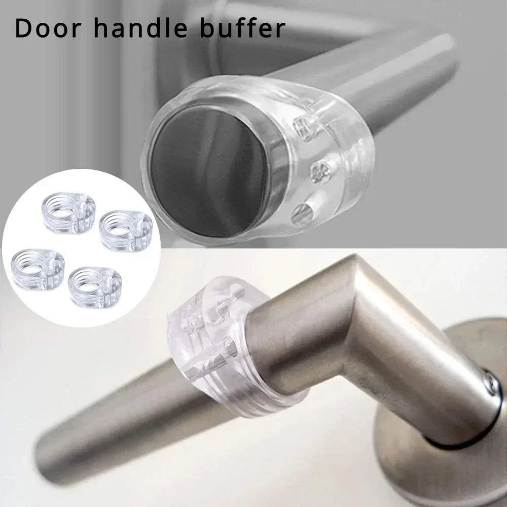 Transparent Silicone Door Stop Wall Protector – Baby Safety