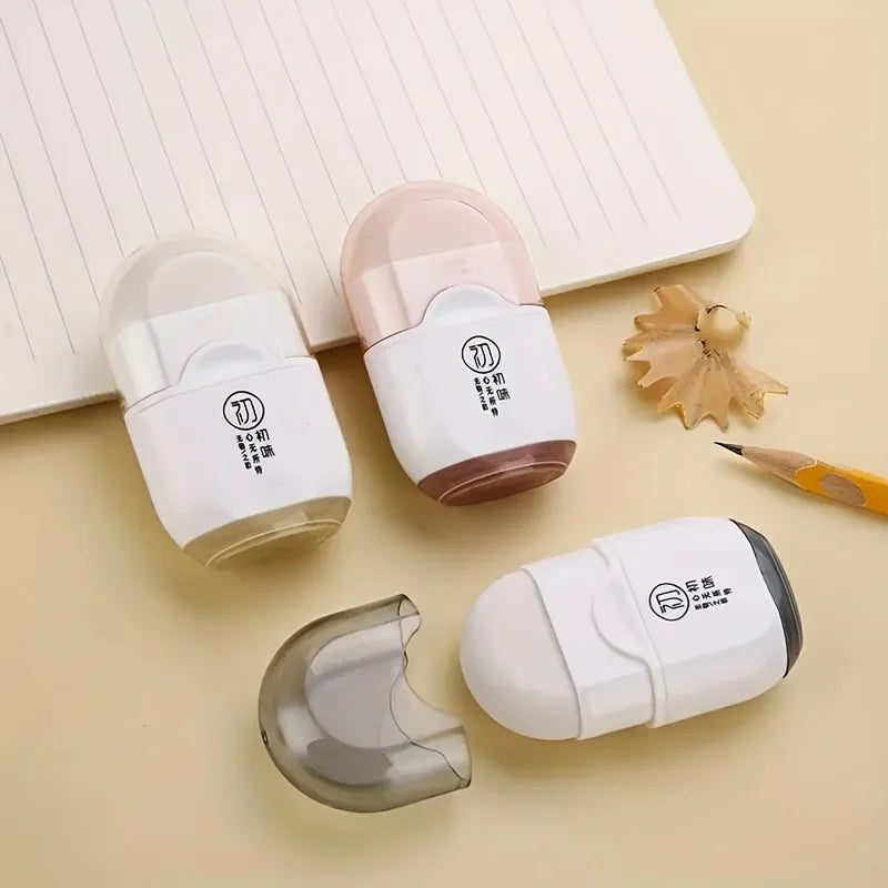 2-in-1 Eraser & Pencil Sharpener Combo | Portable Student Tool