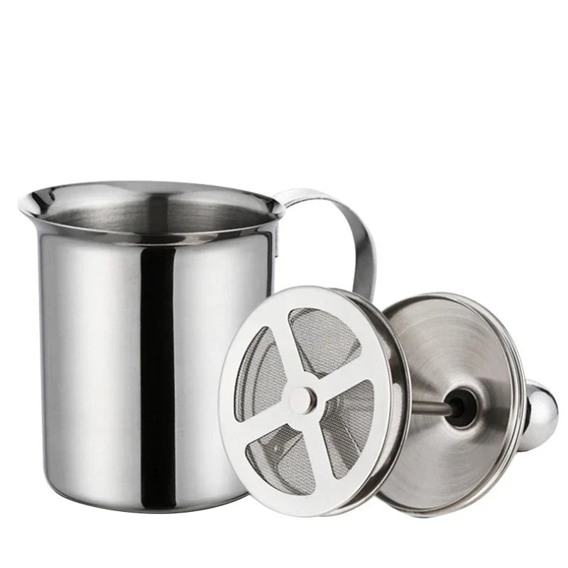 KEMORELA 400ml Stainless Steel Milk Frother & Foam Maker