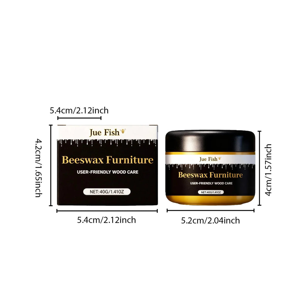Natural Wood Care Wax – Cleaner, Restorer & Protector (40ml)