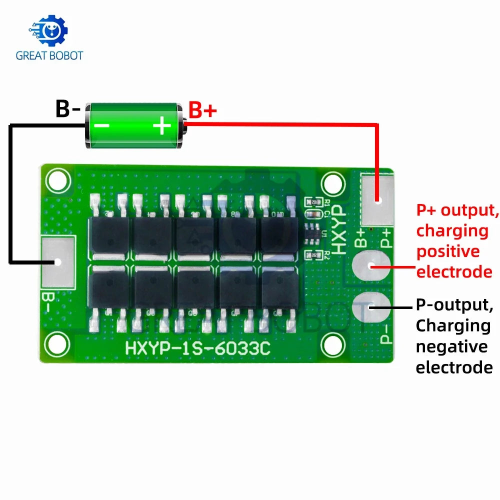 1S 30A BMS Protection Board – LiFePO4 & Li-ion 18650