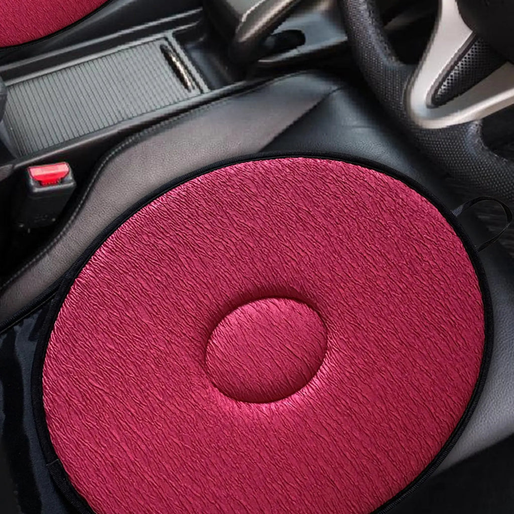 360° Rotating Car Seat Cushion – Non-Slip Swivel Pad for Seniors