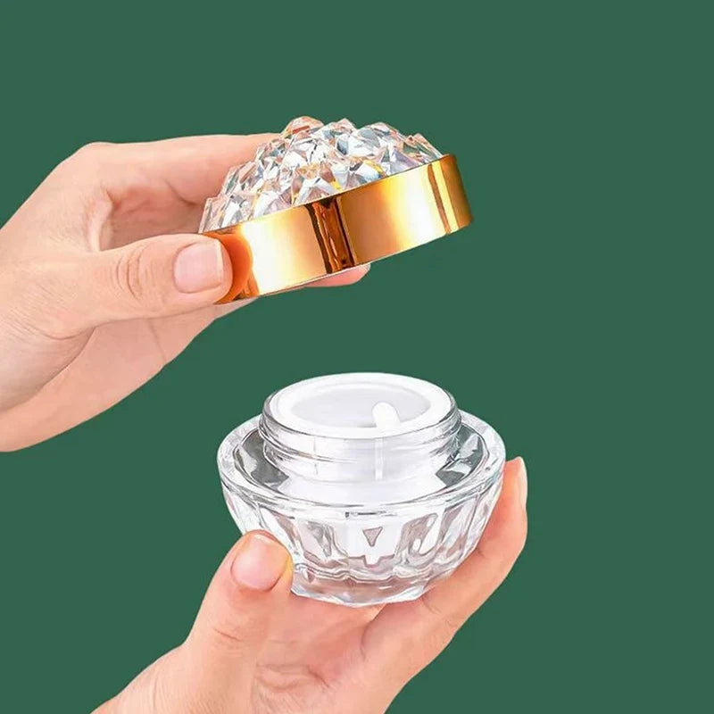 50g Diamond Lid Glass Acrylic Cosmetic Jar – Refillable