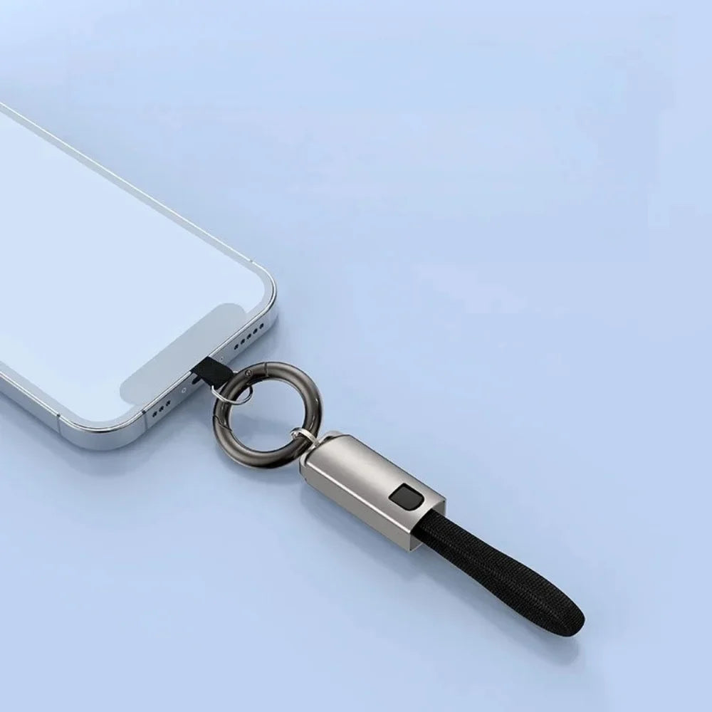 PD 65W USB-C to USB-C Keychain Fast Charging Cable 10cm
