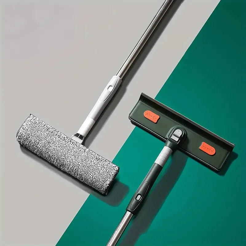 Extendable Window Squeegee & Floor Scraper 144–206cm Pole