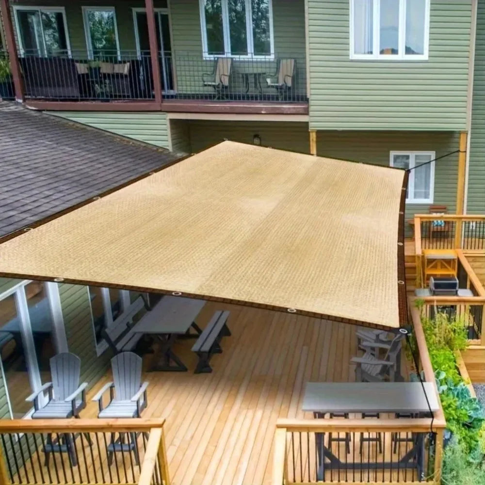 Heavy-Duty PE Sun Shade Sail – Large UV Block for Patio & Yard