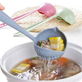 2-in-1 Soup Spoon & Strainer Long Handle Colander Spoon