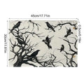 Halloween Crow Placemats – Spooky Canvas Table Décor