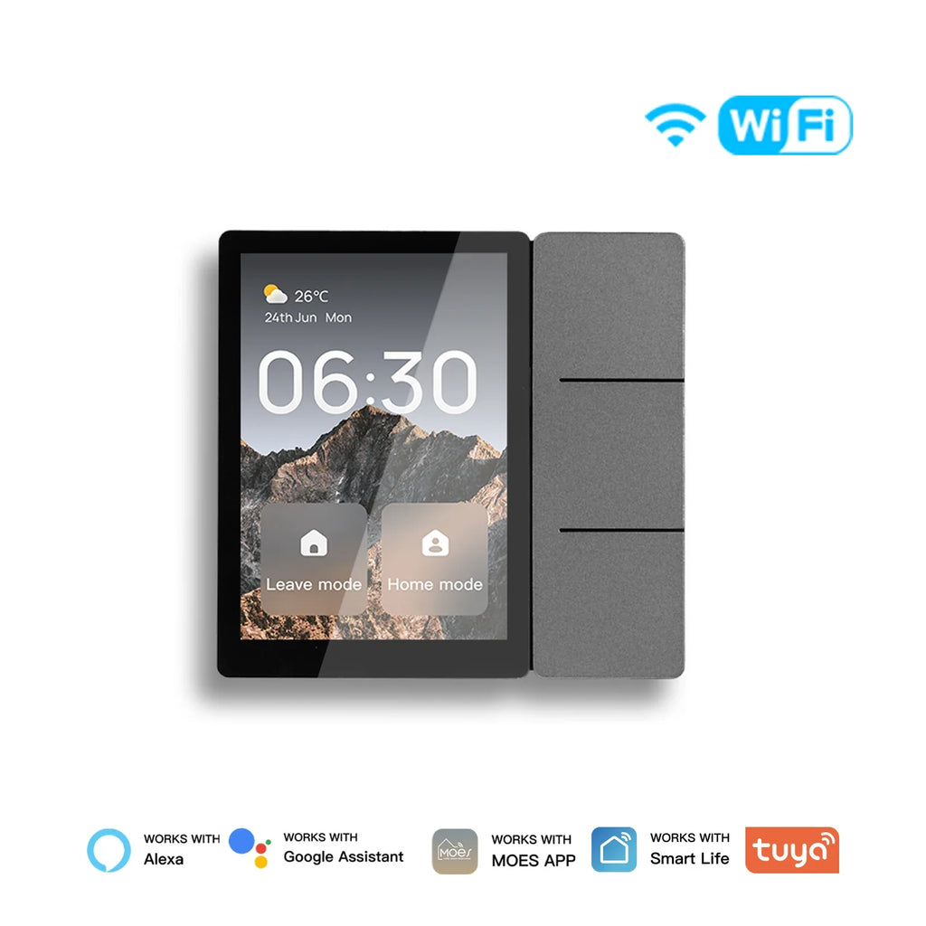 Tuya Wifi Smart Center Control Panel Touch Central Screen 3 Relays