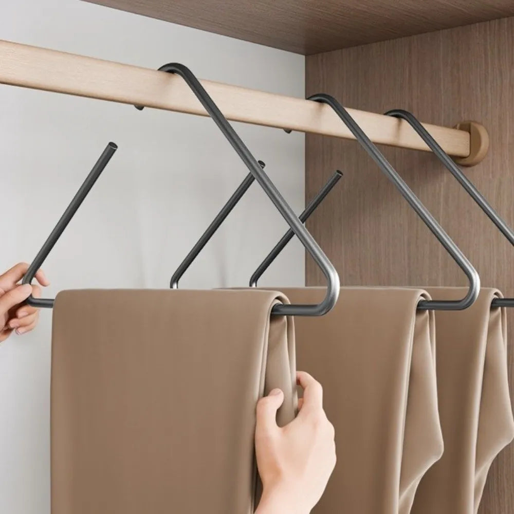 5-Pack Non-Slip Triangle Coat Hangers | Rust-Proof Aluminium
