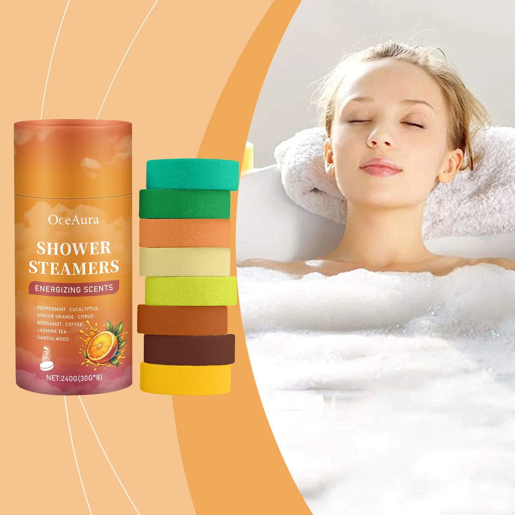 OceAura Aromatherapy Shower Steamers – Spa Relaxation Tablets