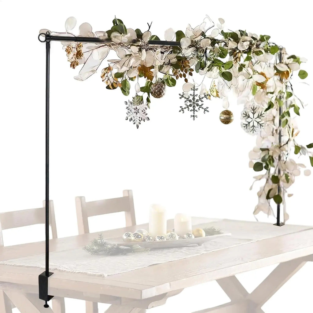 Table Arch Stand Clamps Adjustable Over Rod Dining Background Rack