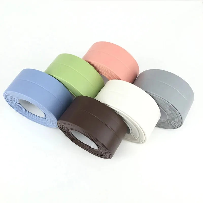 Waterproof PVC Self-Adhesive Caulk Sealing Strip – Bath & Kitchen