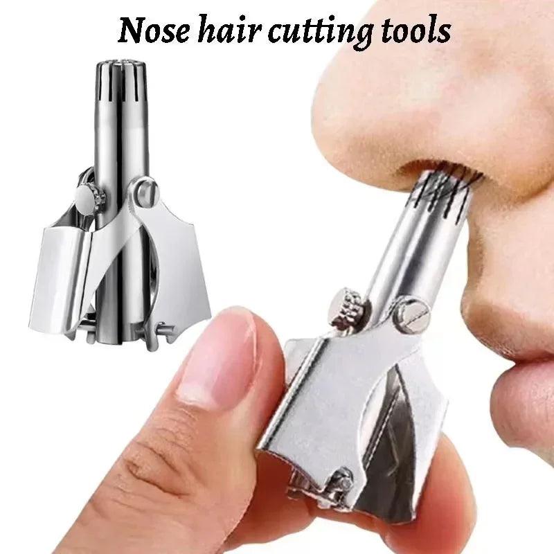 Manual Nose Hair Trimmer – Stainless Steel, Men & Women