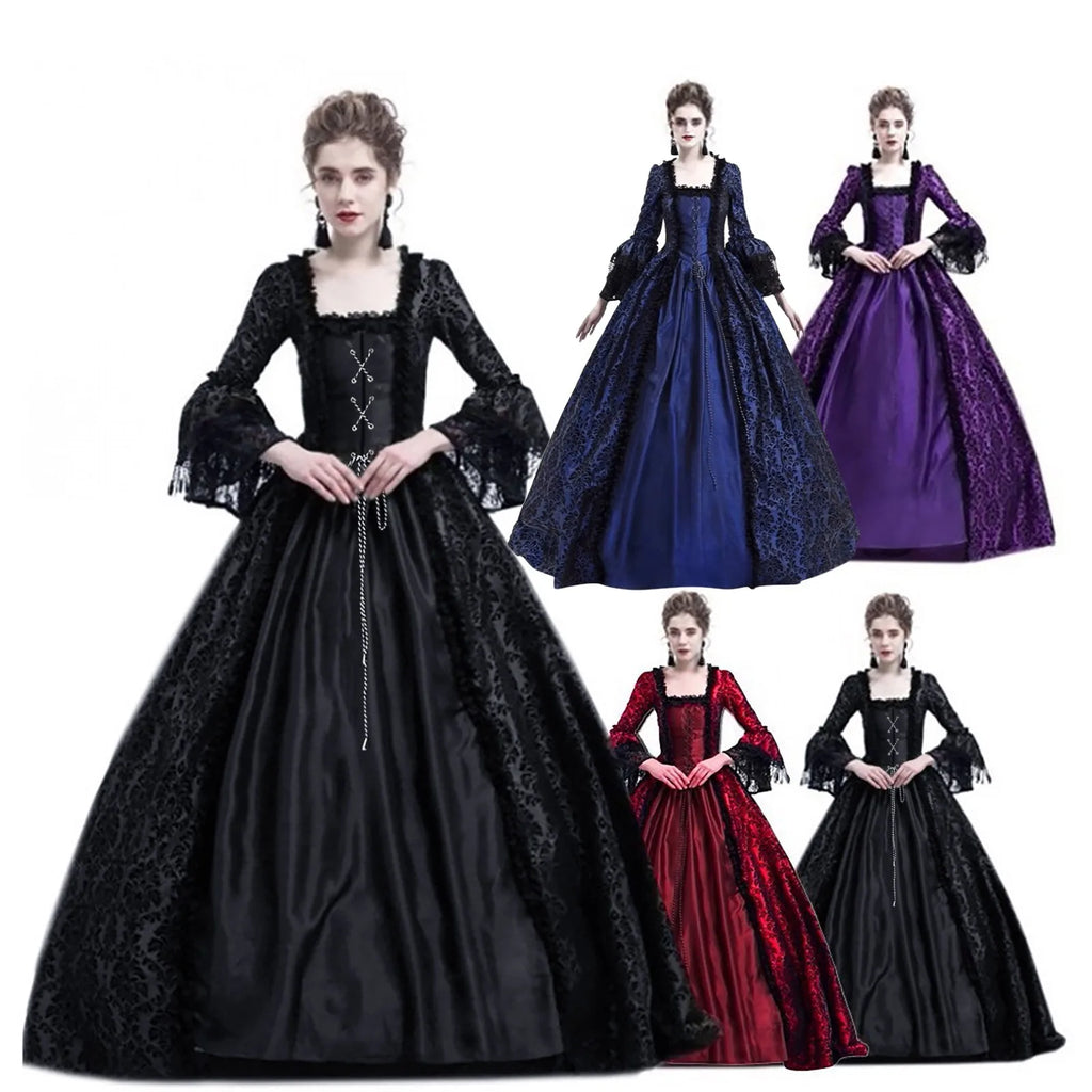 Halloween Costume Adult Women Medieval Cosplay Costumes Vintage