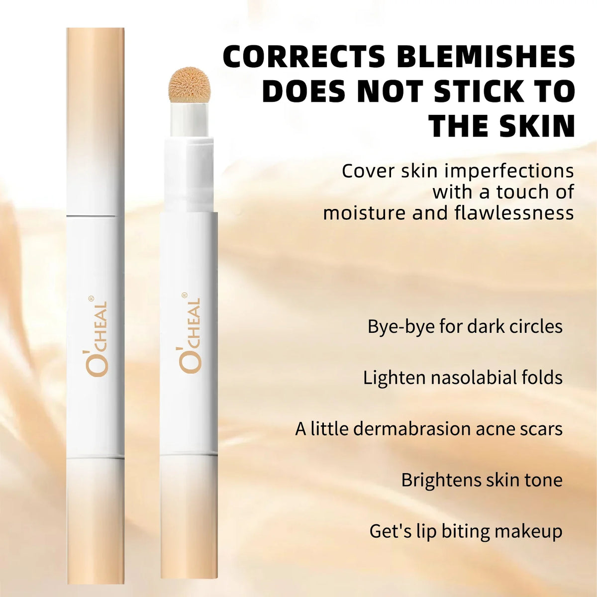 O'Cheal 3-Color Concealer Pen – Waterproof & Long-Lasting