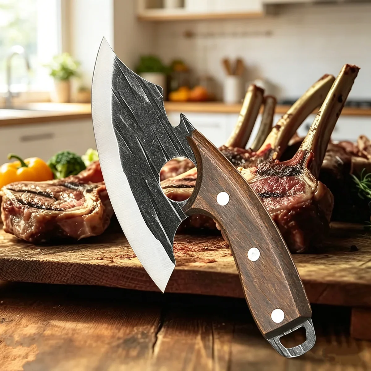 Professional Fish Boning Knife – Stainless Steel Meat Cleaver