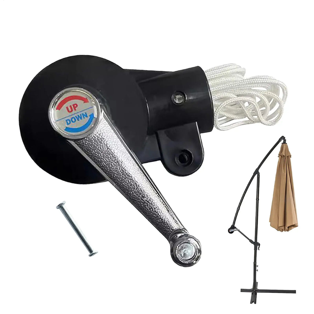 Patio Umbrella Crank Handle Replacement | Anti-Slip Parasol Part