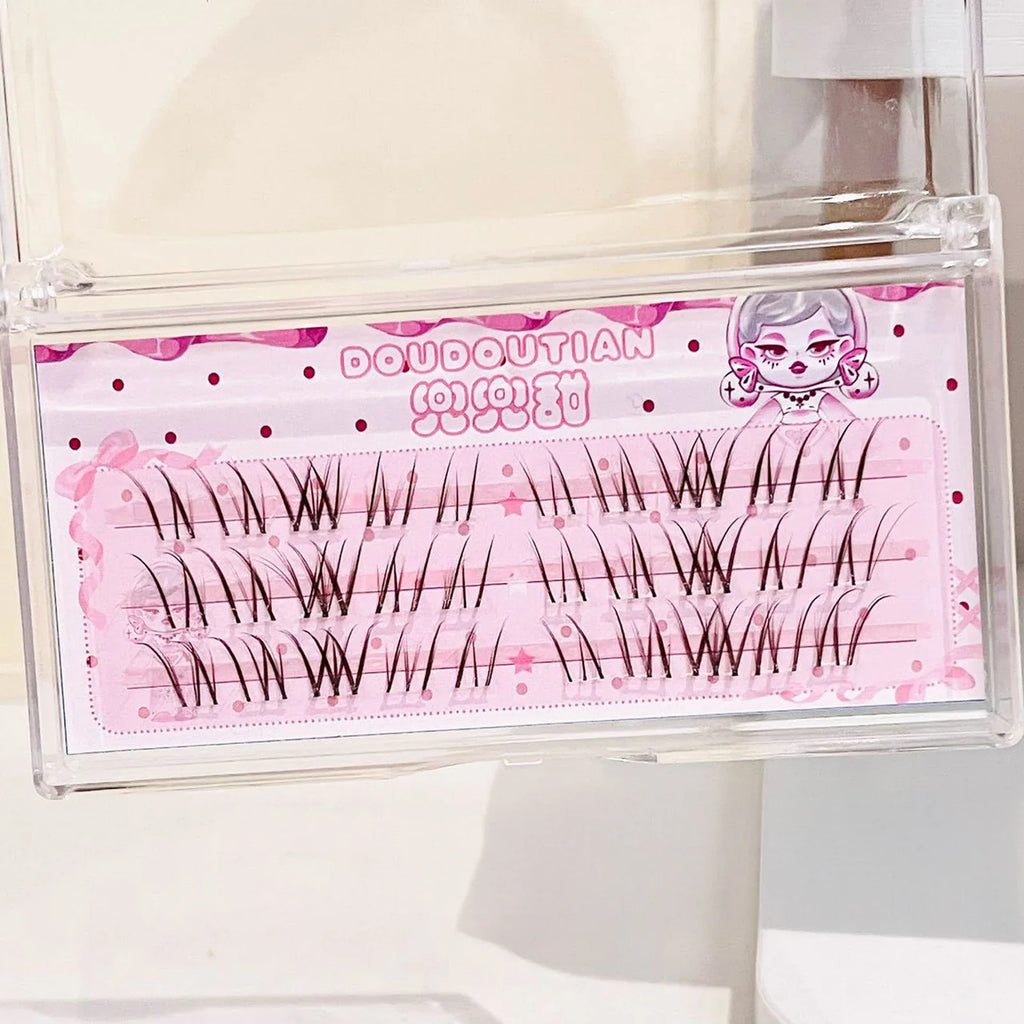 Sweet Brown Wispy False Eyelashes | Natural Manga Style 7-12mm