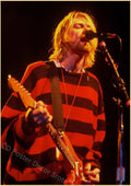 Kurt Cobain Retro Kraft Paper Poster | Vintage Music Wall Art