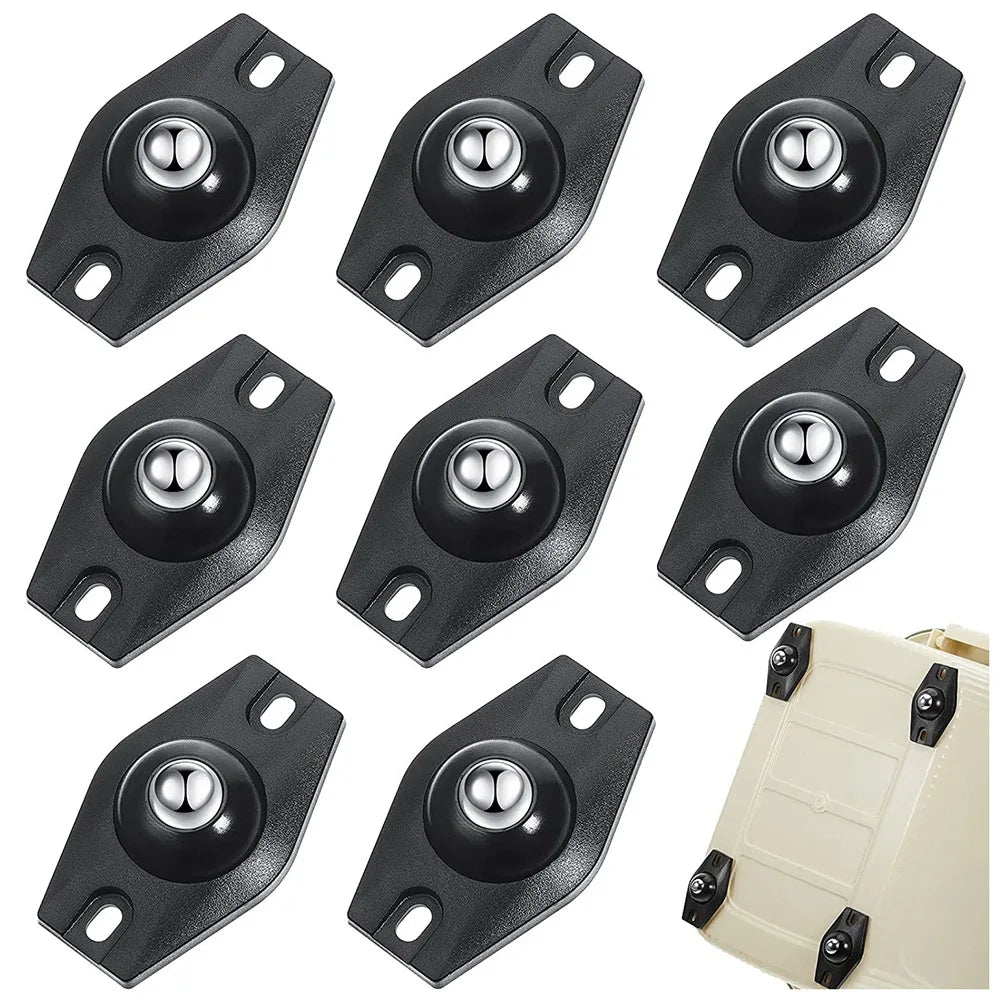 A36T-8 Self Adhesive Caster Wheels Mini Swivel 360 Degree Rotation